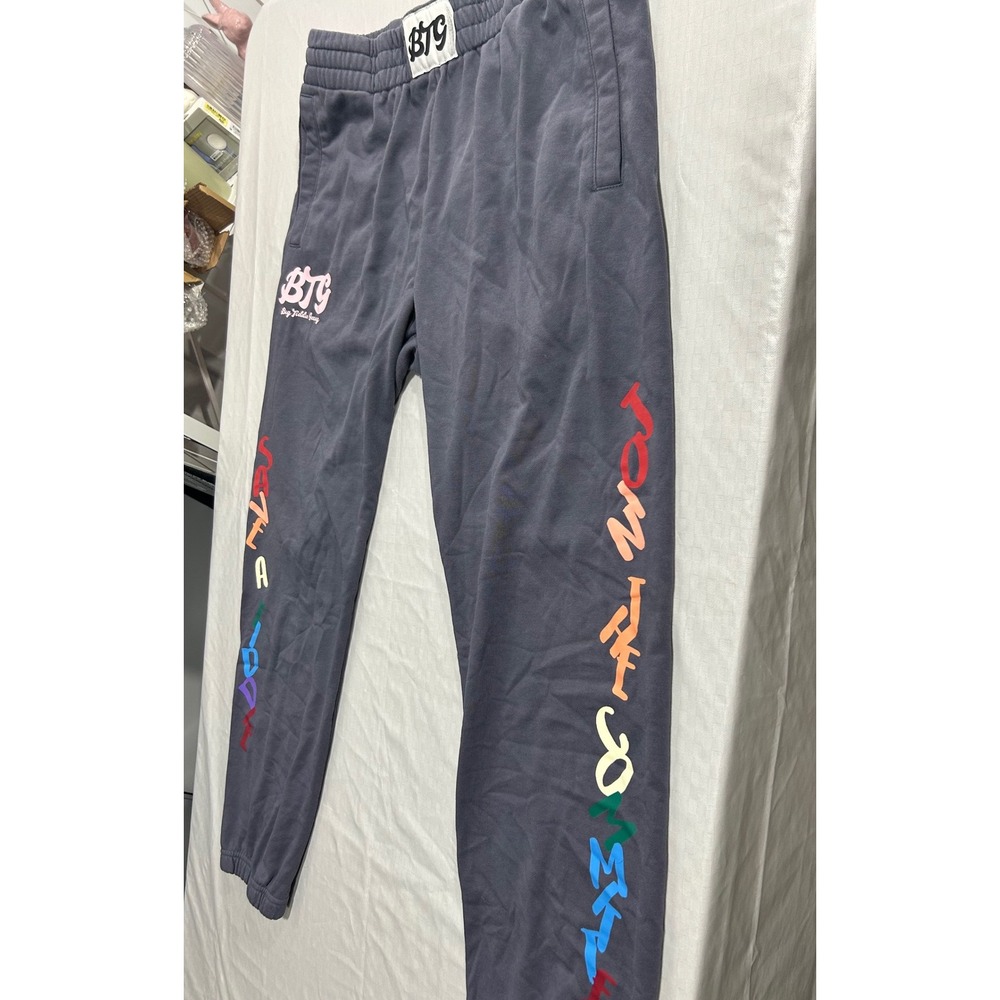 Staydium Big Tiddie Gang BTG Sweatpants Charcoal Gray Graphic Joggers XXL